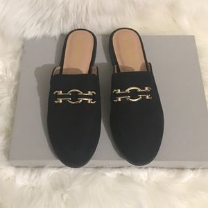 Black London Rag Loafer Flats